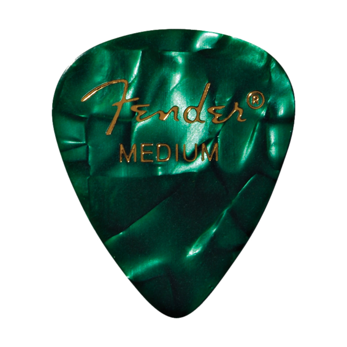 Premium Celluloid 351 Shape Picks Medium Green Moto