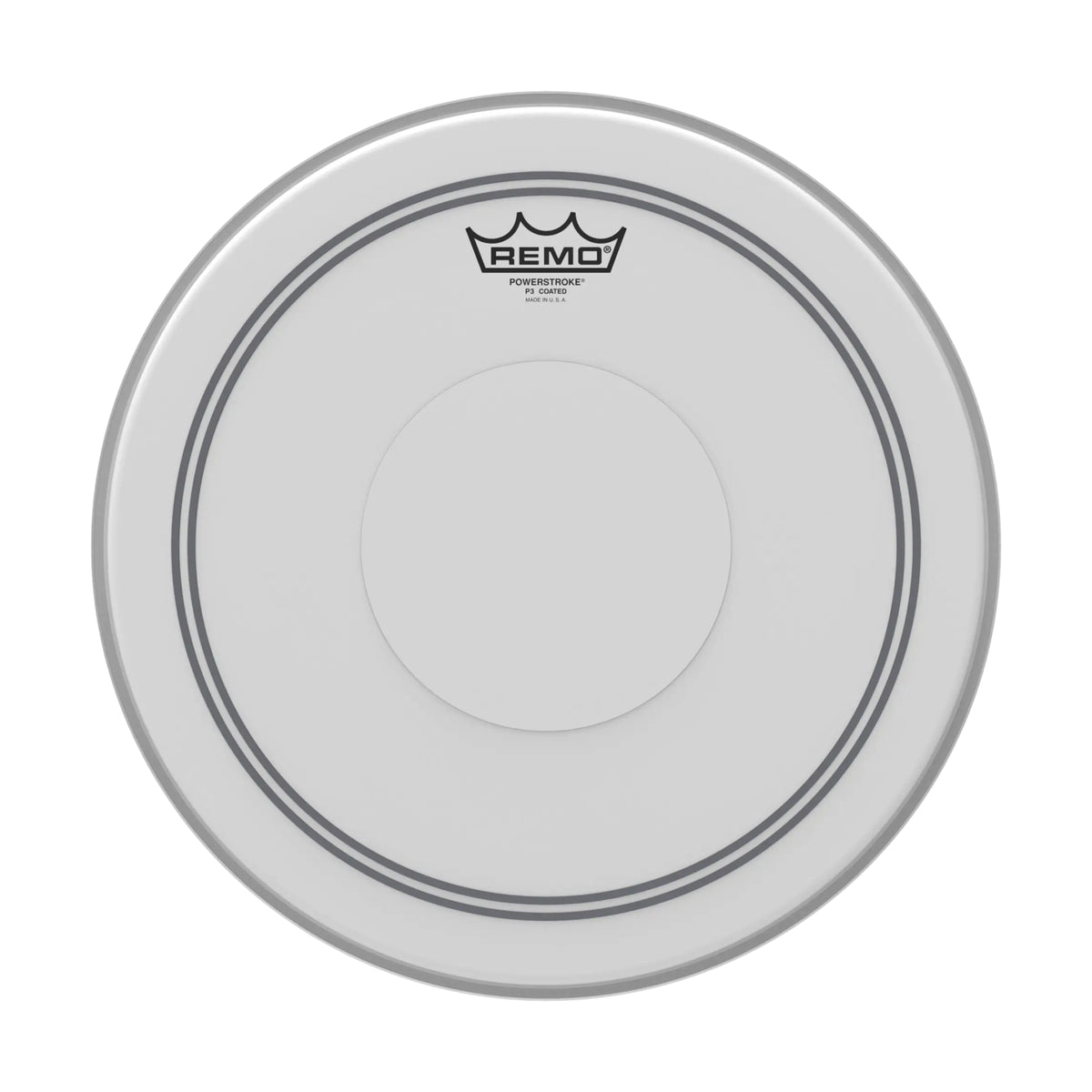 Remo Powerstroke P3 Coated 14 Inch Drum Head Top Clear Dot