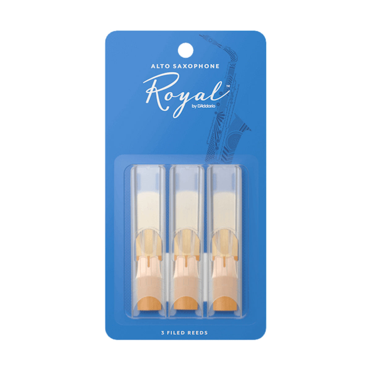 Royal By D'Addario Strength 2.0 Alto Saxophone Reed 3 Pack