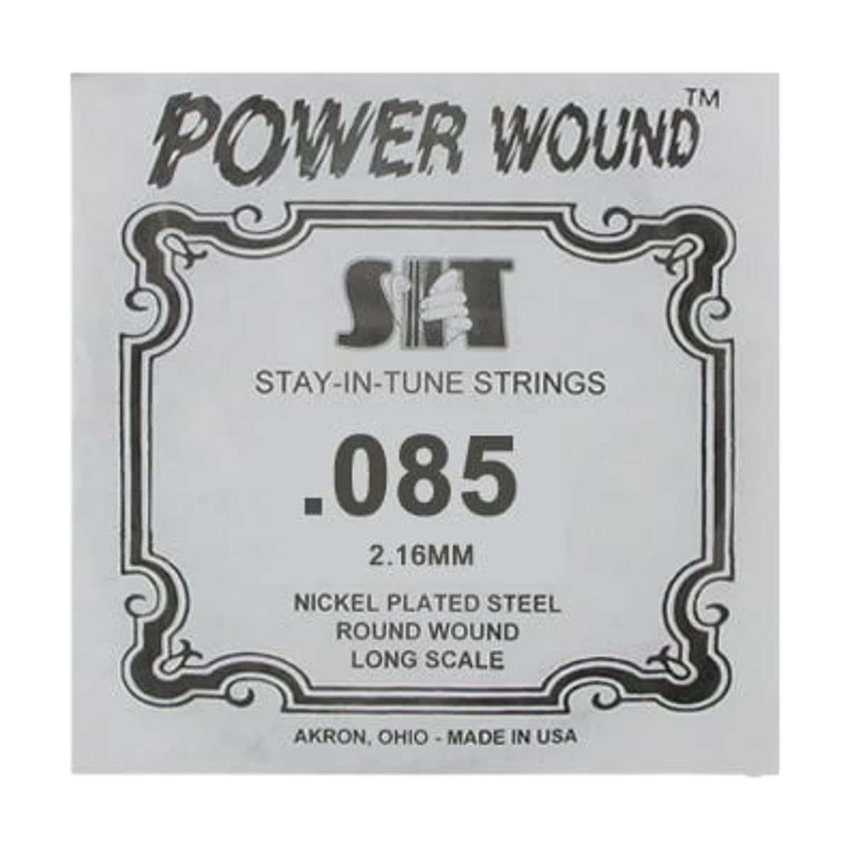 SIT Power Wound Electric Bass Single String 0.085 Gauge