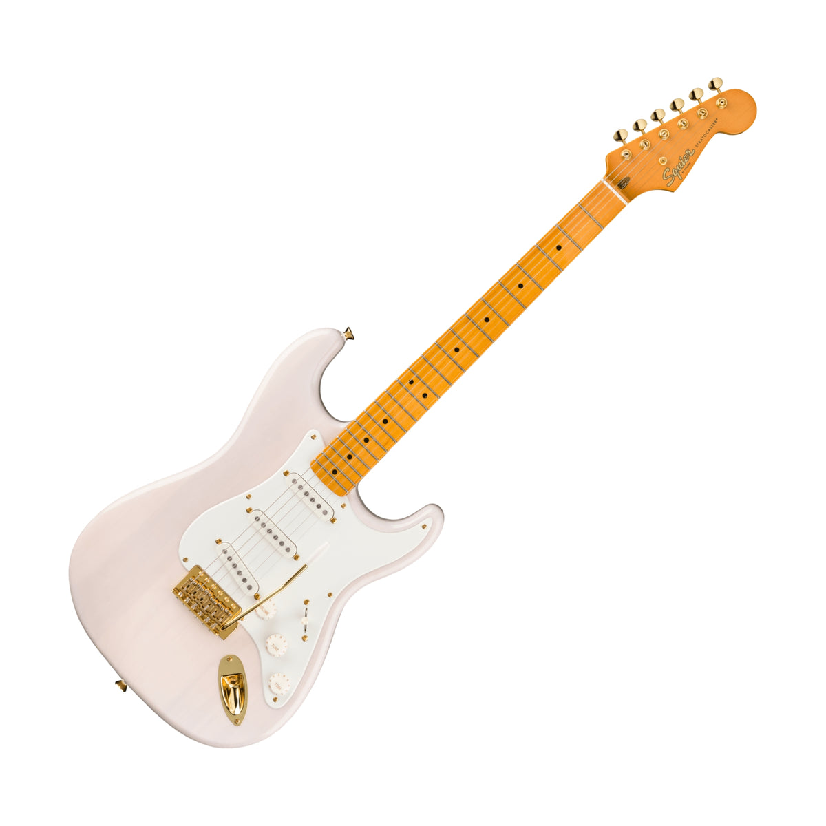 Squier FSR Classic Vibe 50s Stratocaster Electric Guitar White Blonde Gold Hardware