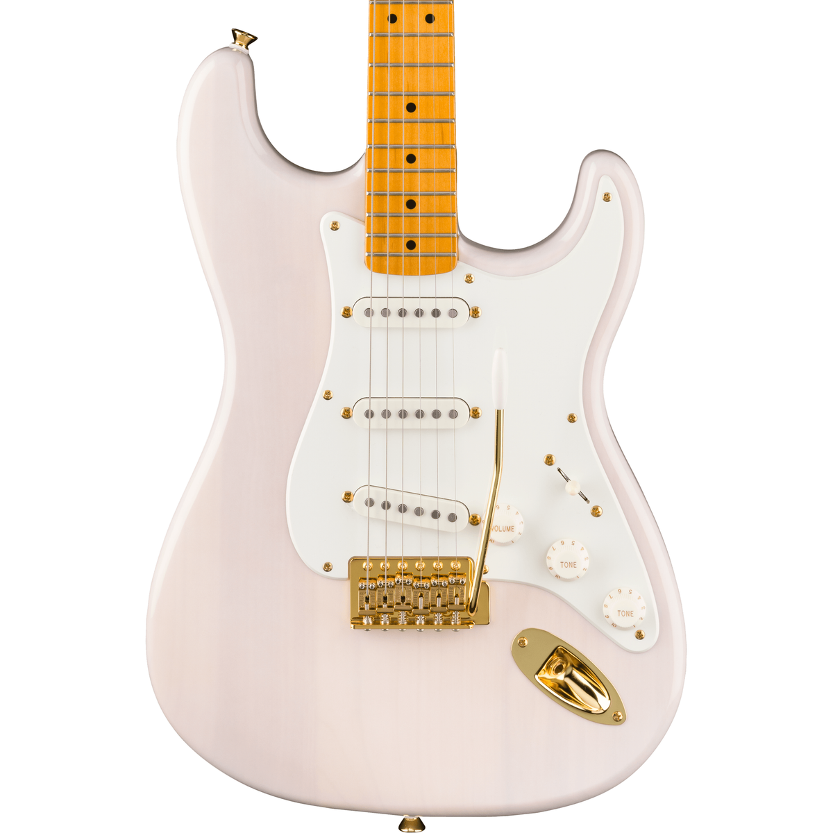 Squier FSR Classic Vibe 50s Stratocaster Electric Guitar White Blonde Gold Hardware