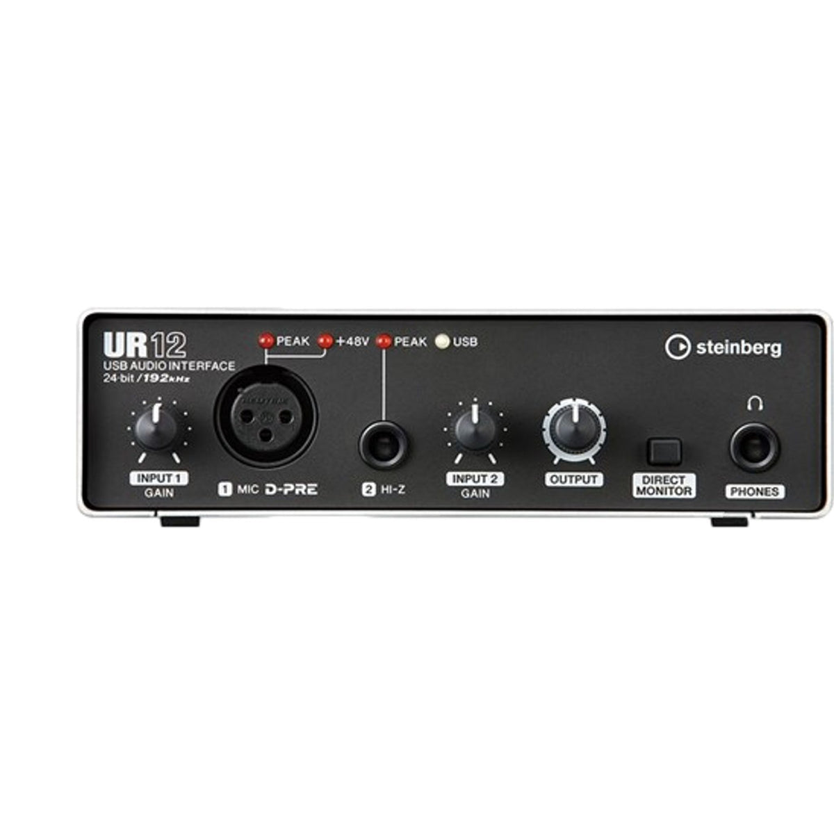 The Steinberg UR12 is a ultra compact and portable audio interface that is designed to give you an amazing sound audio virtually anywhere. Featuring up to 192kHz sample rate and is iPad compatible for musicians and producers on the go.