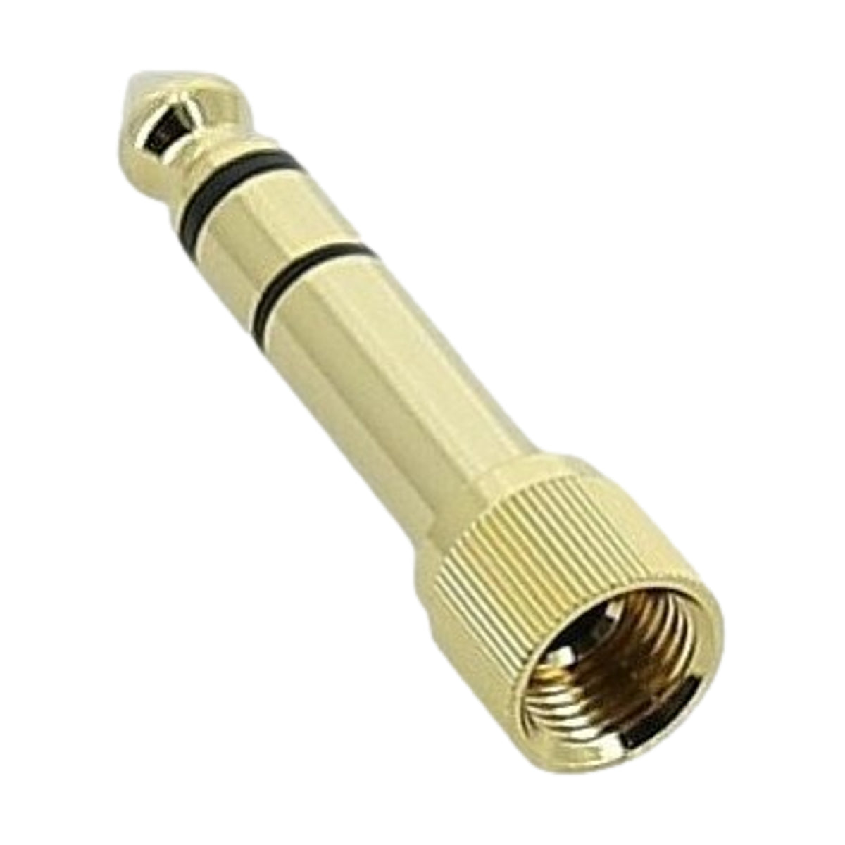 Swamp 1/8 Inch female to 1/4 Inch male Stereo TRS Screw-On with Thread Audio Adapter