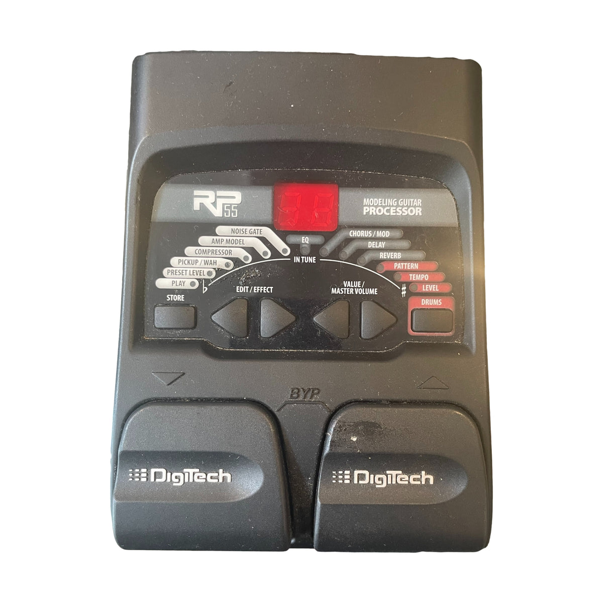 Used Digitech RP55 Modeling FX Guitar pedal