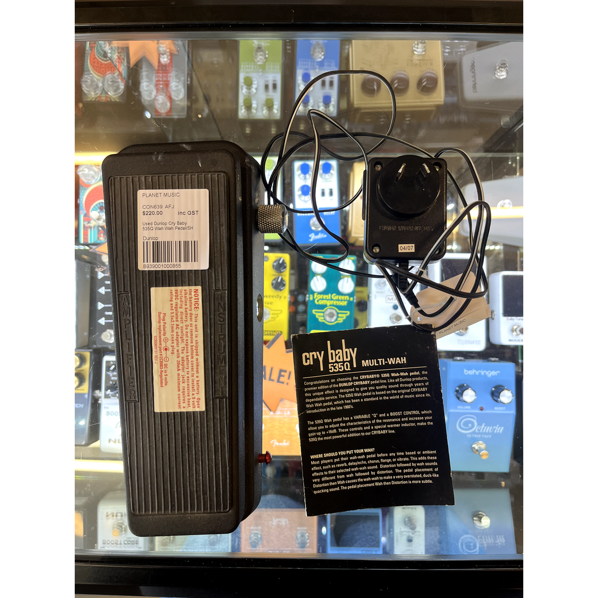 Used Dunlop Cry Baby 535Q Wah Wah Pedal