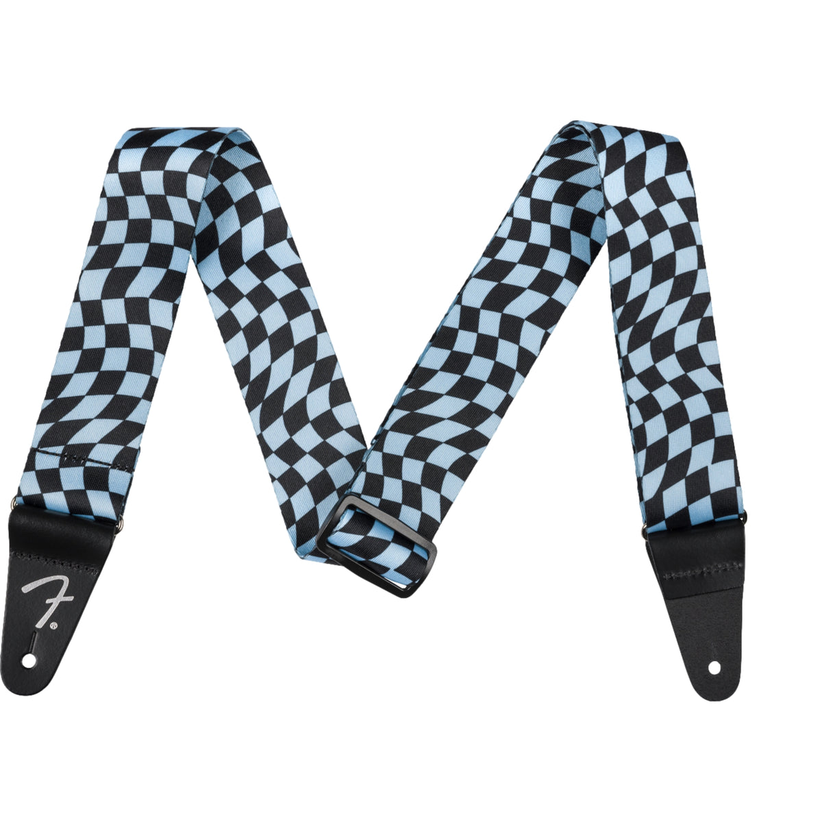 Fender Wavy Checkerboard Polyester Strap Blue