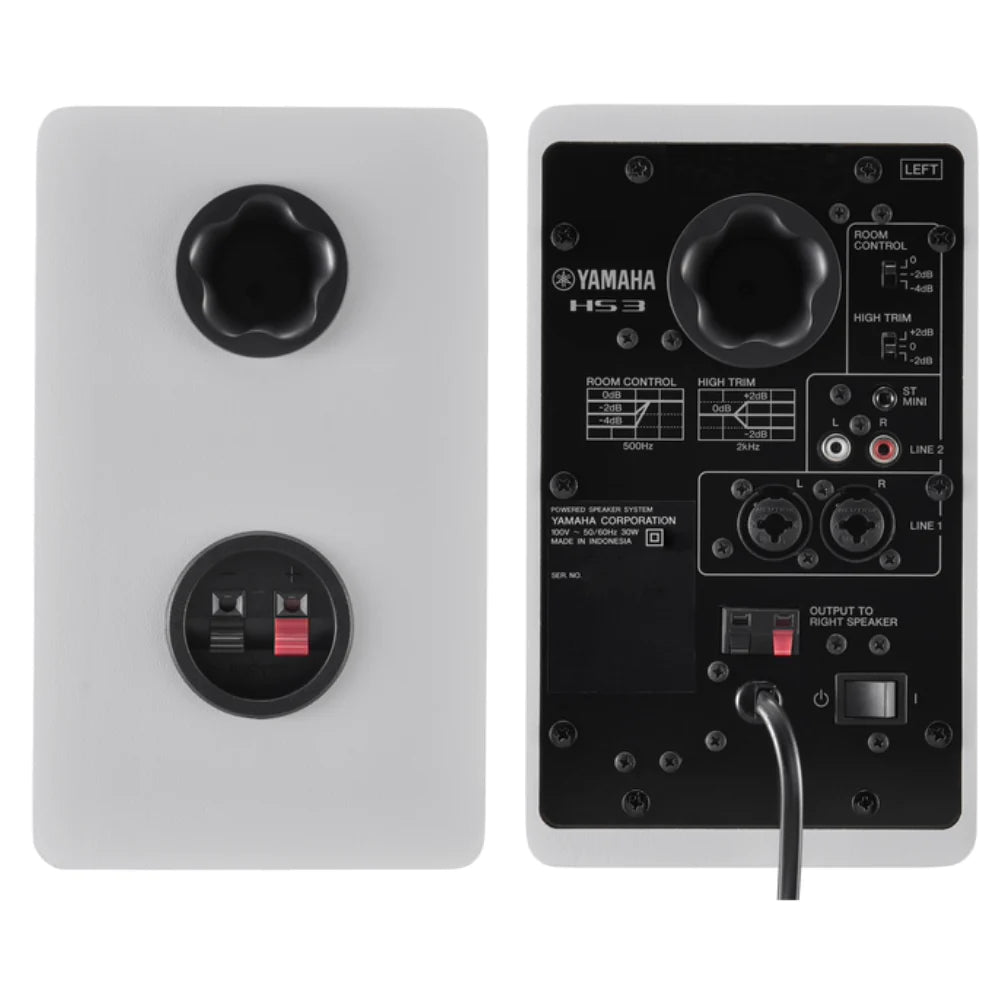 Yamaha HS3 Powered Studio Monitors White