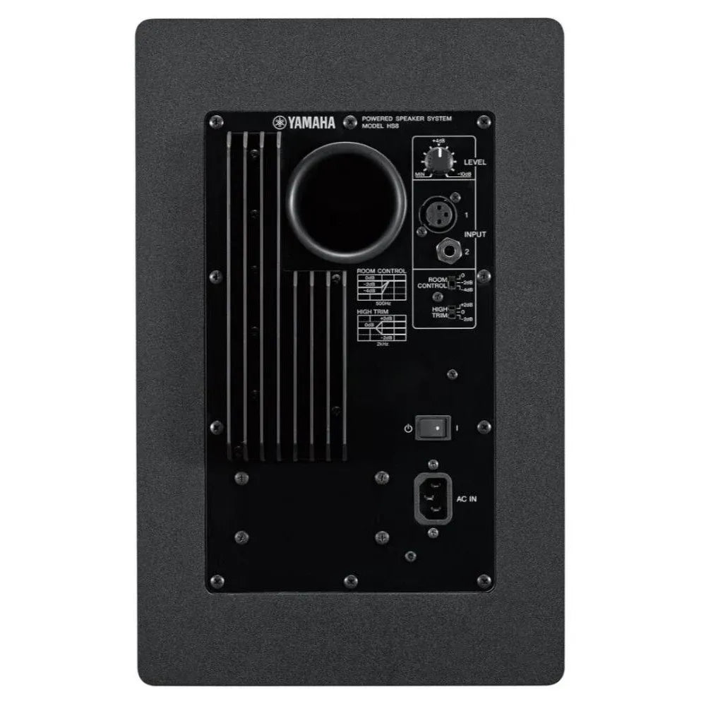 Yamaha HS8 8 Inch 120W Powered Studio Monitor Black