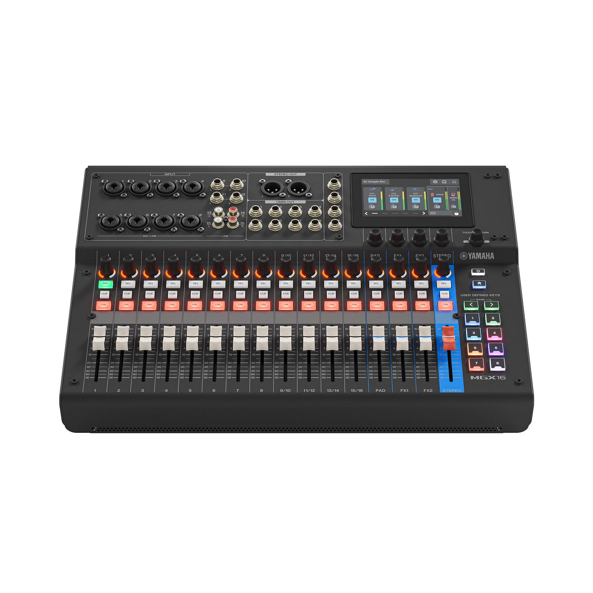 Yamaha MGX162 2-Channel Digital Mixing Console Black