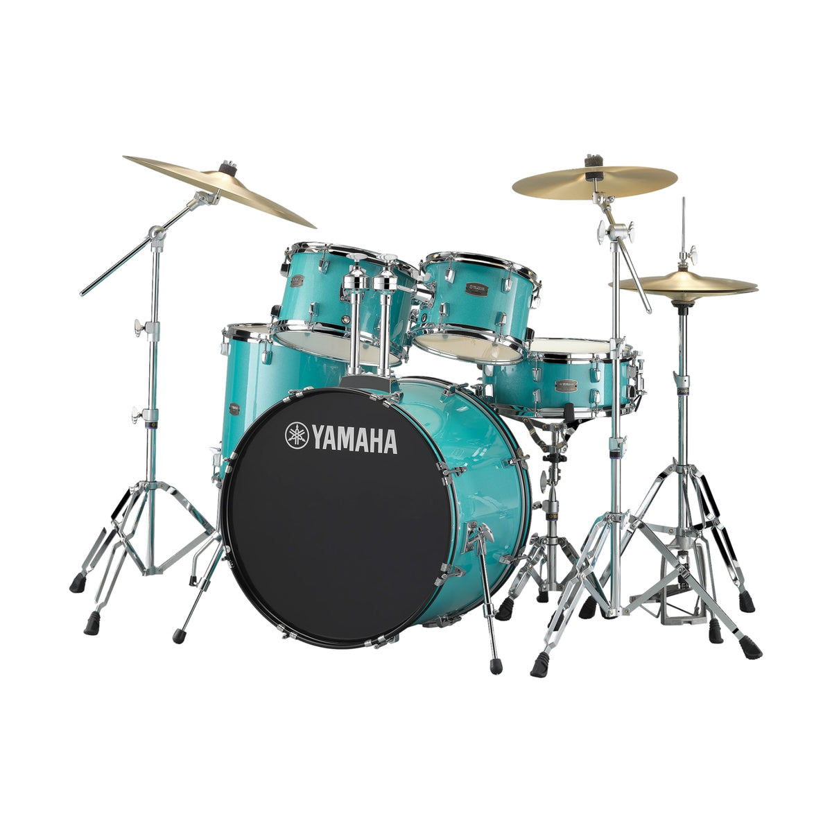 Yamaha RYD22TQG Rydeen Euro Drum Kit In Turquoise Glitter