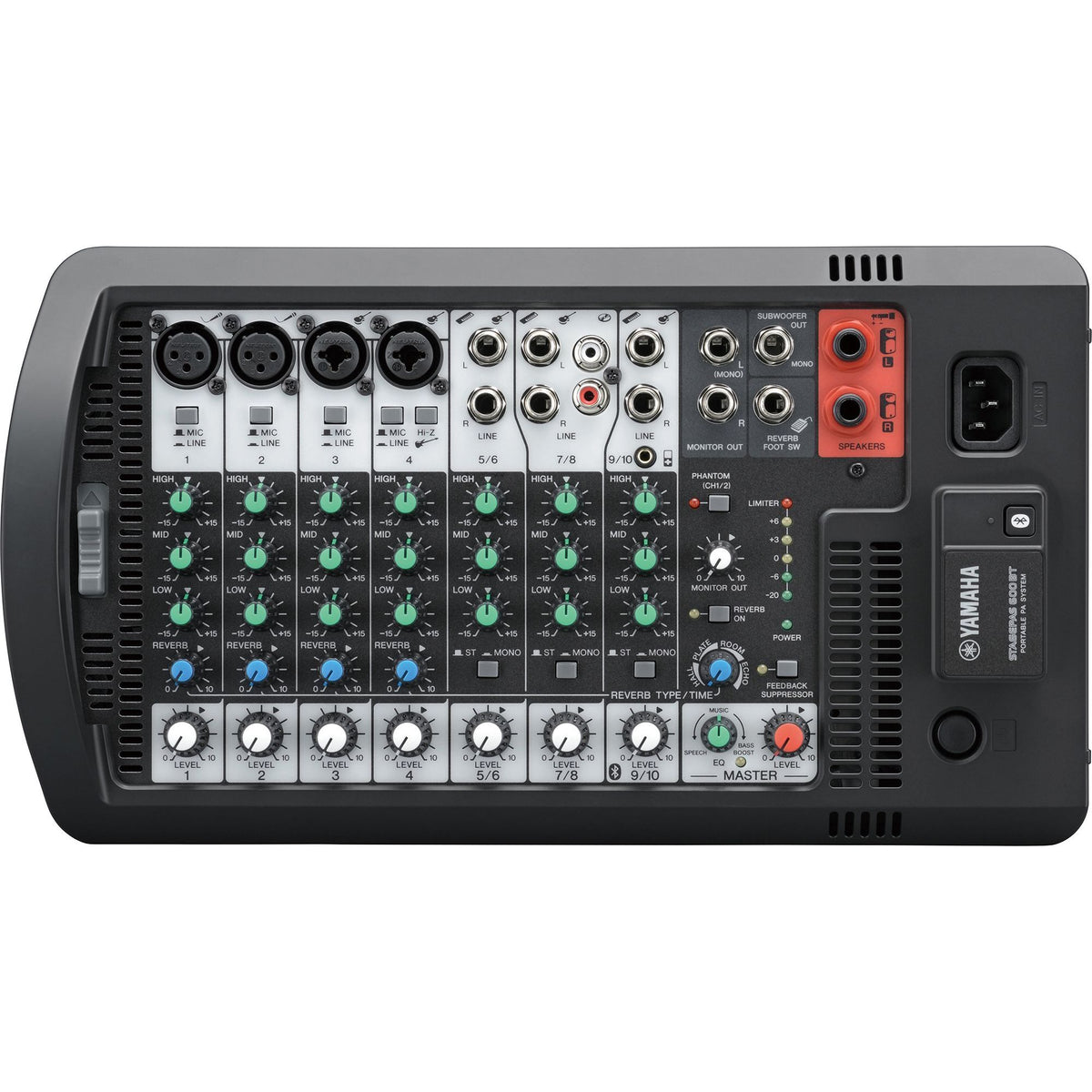 Yamaha Stagepas 600BT Portable PA System with 10-Channel Powered Mixer
