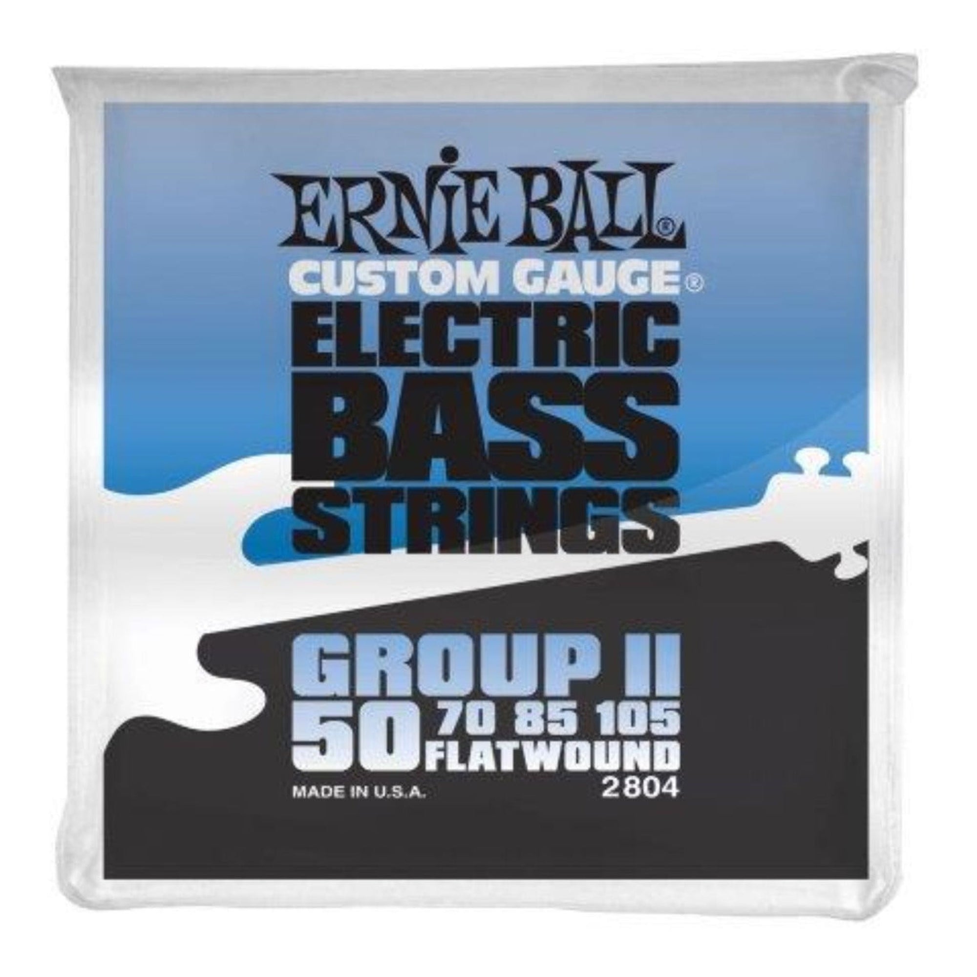 Ernie Ball Flatwound Electric Bass Strings use flat stainless steel wire wrapped around a hex shaped tin plated steel core. Provides a smooth feel and mellow sound. 
