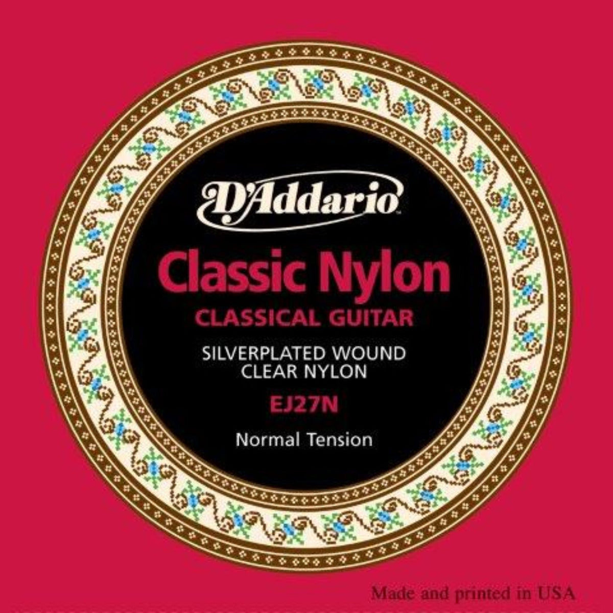 D&#39;Addario EJ46 Classical Guitar String, hard tension, is a popular choice for its rich tone, increased resistance and strong projection.