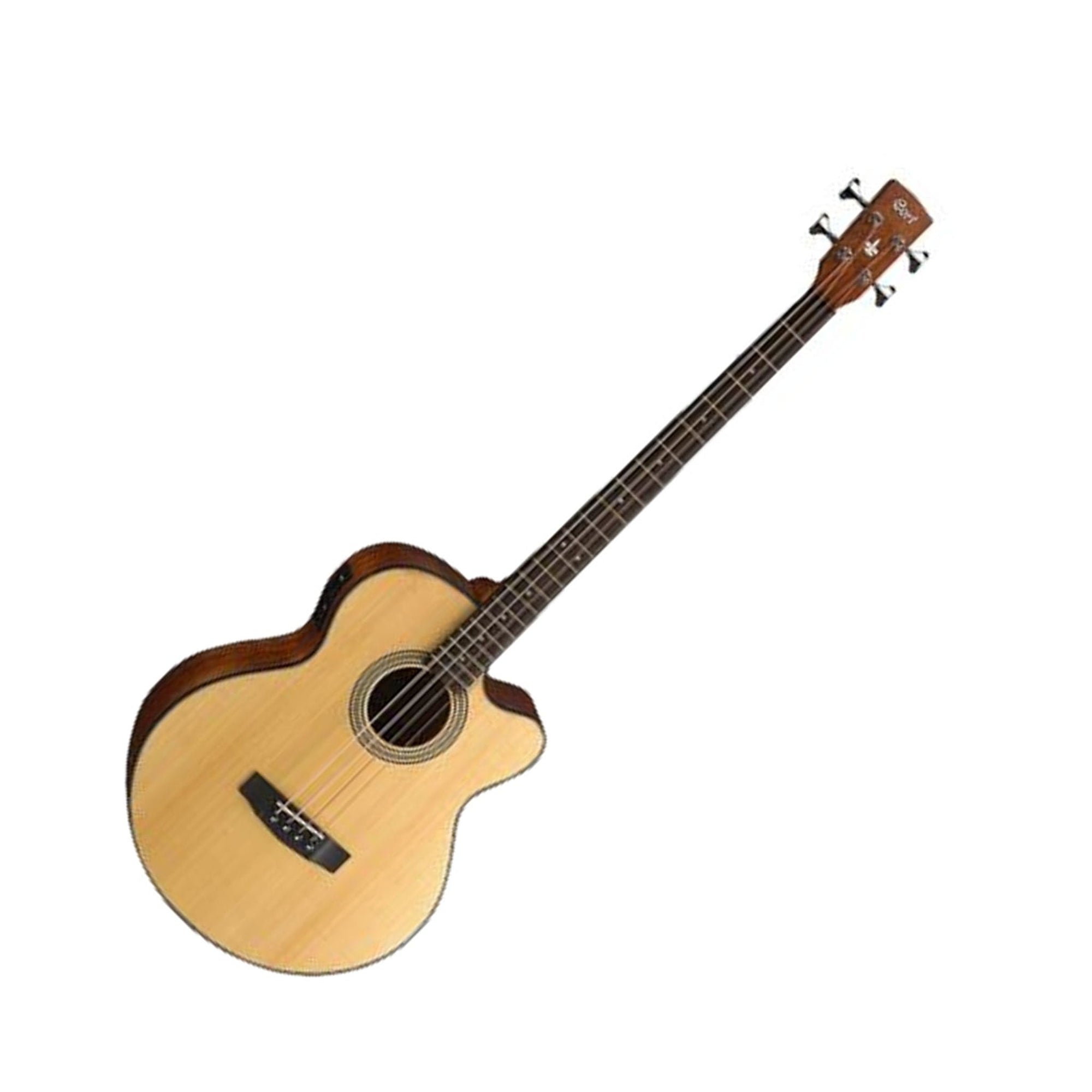 The Cort SJB5F 4-String Acoustic Bass Guitar features a deep jumbo body (depth of 110-135mm) to deliver a big natural acoustic sound with plenty of volume that will anchor the low-end in any musical setting.