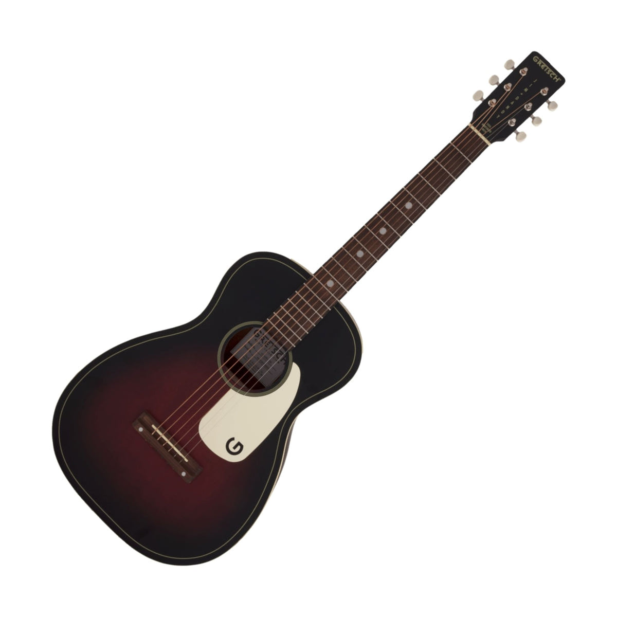 The Gretsch G9500 Jim Dandy Parlor Acoustic Guitar is faithful to the Gretsch® “Rex” parlor guitars of the 1930s, ‘40s and ‘50s, the G9500 Jim Dandy™ Flat Top parlor-style model embodies everything that was great about everyone’s first guitar.