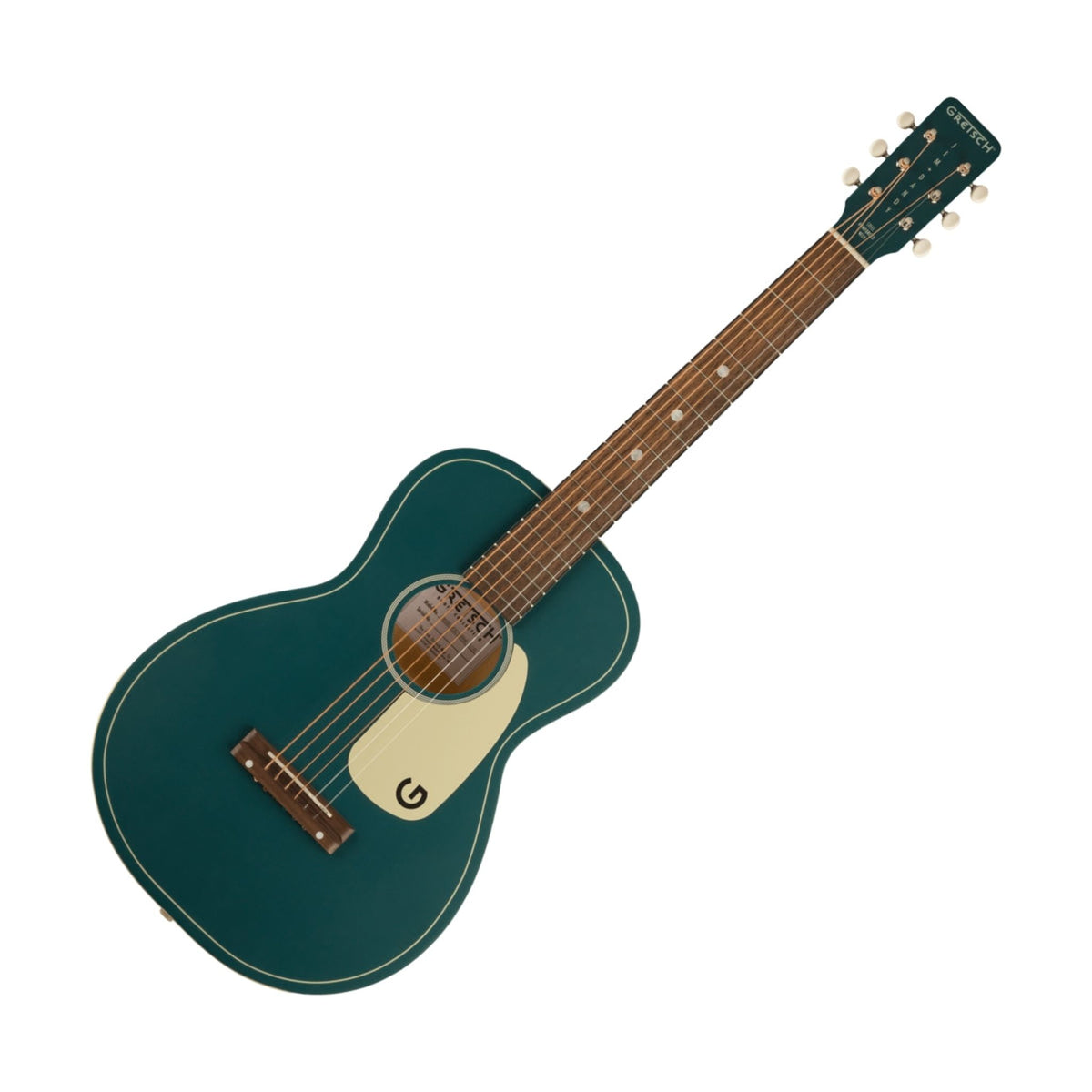 The Gretsch G9500 Jim Dandy Parlor Acoustic Guitar is faithful to the Gretsch “Rex” parlor guitars of the 1930s, ‘40s and ‘50s, the G9500 Jim Dandy™ Flat Top parlor-style model embodies everything that was great about everyone’s first guitar.